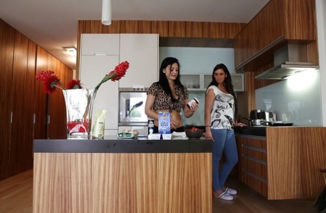 Порнозвезда Алетта Оушен с великолепным телом и улыбкой развлекается дома картинка 14