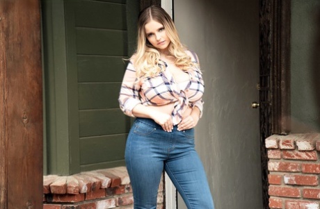 Толстую самку Коди Вор щупают за грудь перед тем, как трахнуть картинка 1