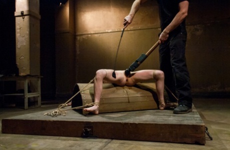 Блондинка Пенни Пакс берет его в задницу, пока ее держат в рабстве картинка 4